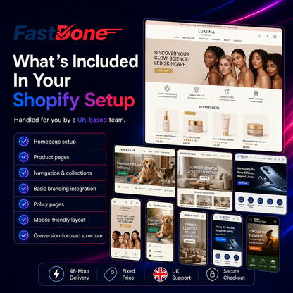🛍️ Shopify Ecommerce Store Setup — Delivered in 48 Hours